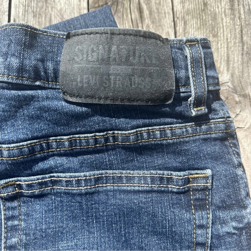 Levi’s Signature Gold Straight Leg Boy's Jeans Size 16 R Adjustable Waist - Picture 3 of 7